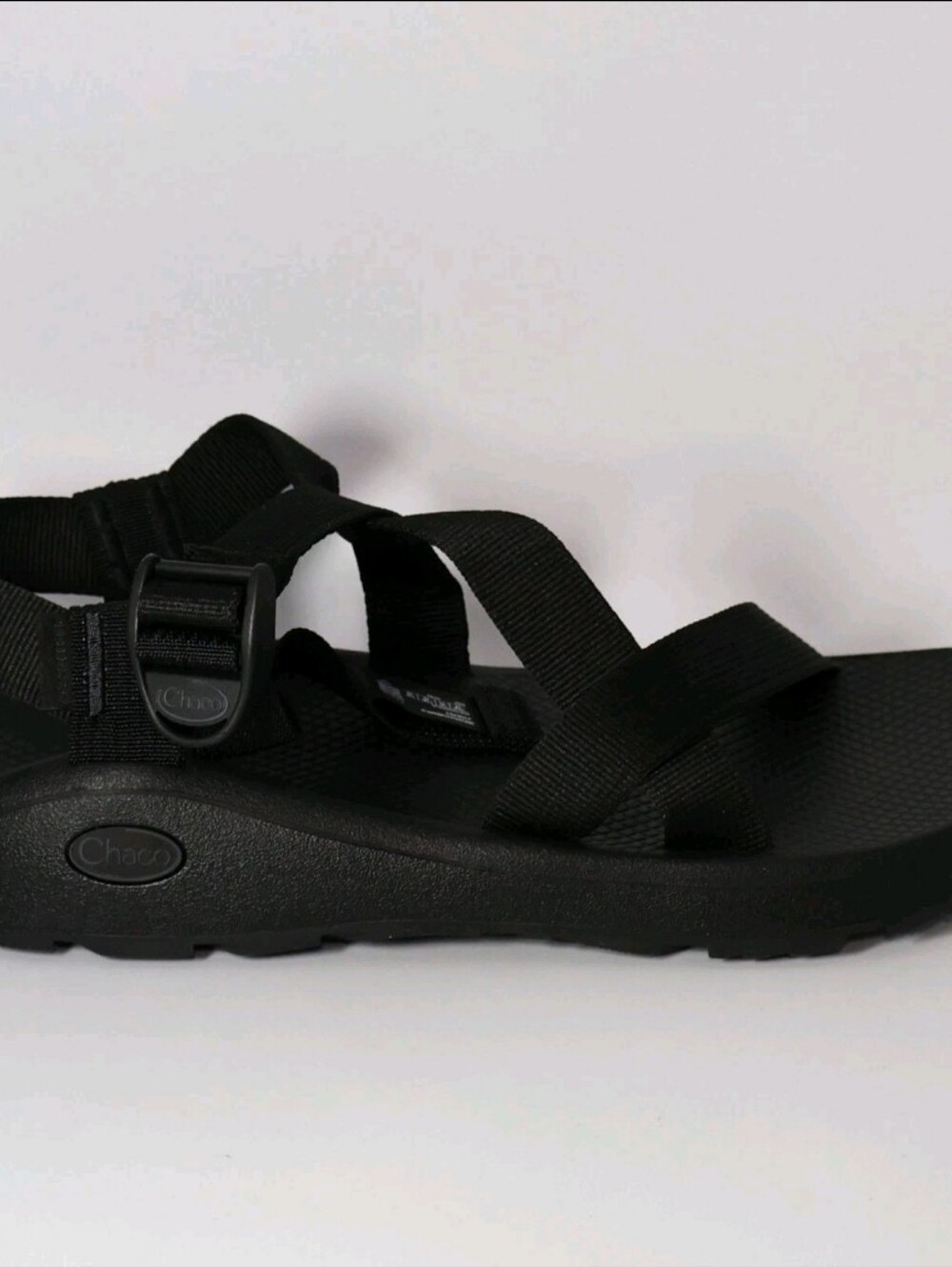Chaco ZCLOUD Men's Hiking Sandals, Solid Black Size 12 (J106763) Brand New Vegan